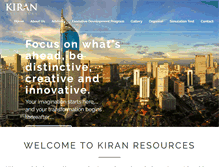 Tablet Screenshot of kiranresources.com